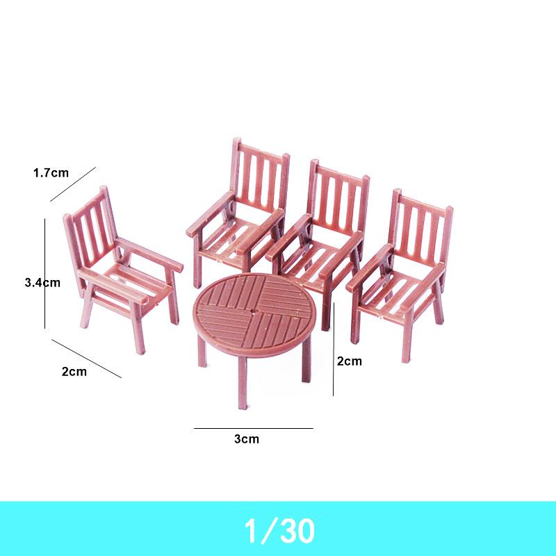 Phụ Kiện Mô Hình Bộ Bàn Ghế Ngoài Trời Mini Mô Hình (MH-25)