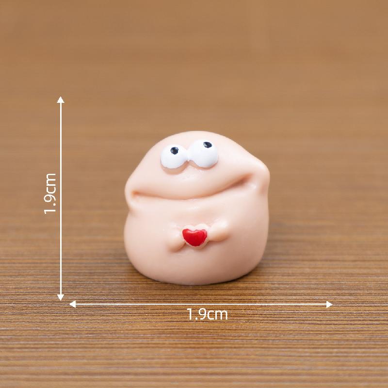 Tiểu cảnh đất sét quái DIY, phụ kiện tiểu cảnh mini bàn treo đáng yêu, cute (ZC-1075)