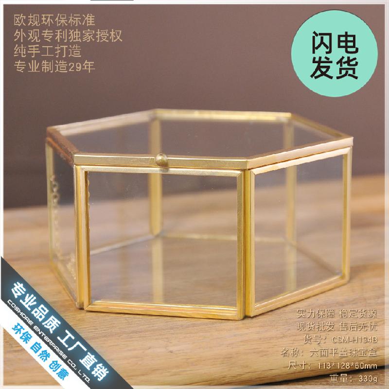 Chậu Đa Giác Hộp kính trang sức cao cấp để bàn (DG-80)