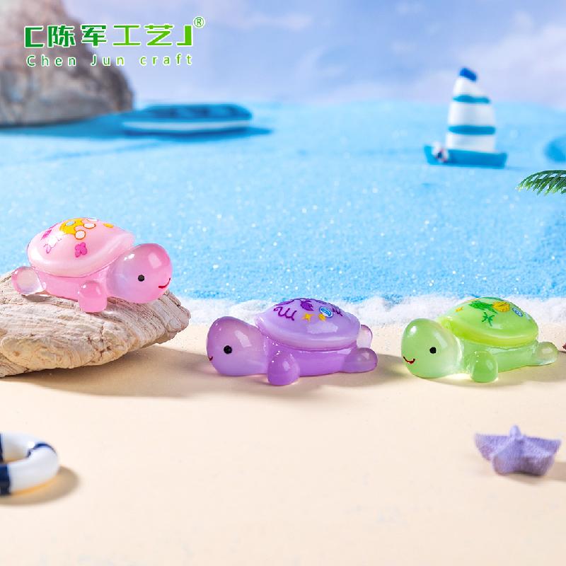 Phụ Kiện Tiểu Cảnh 微景观创意夜光十二星座小乌龟公仔盲袋 DIY装饰品配件迷你小摆件