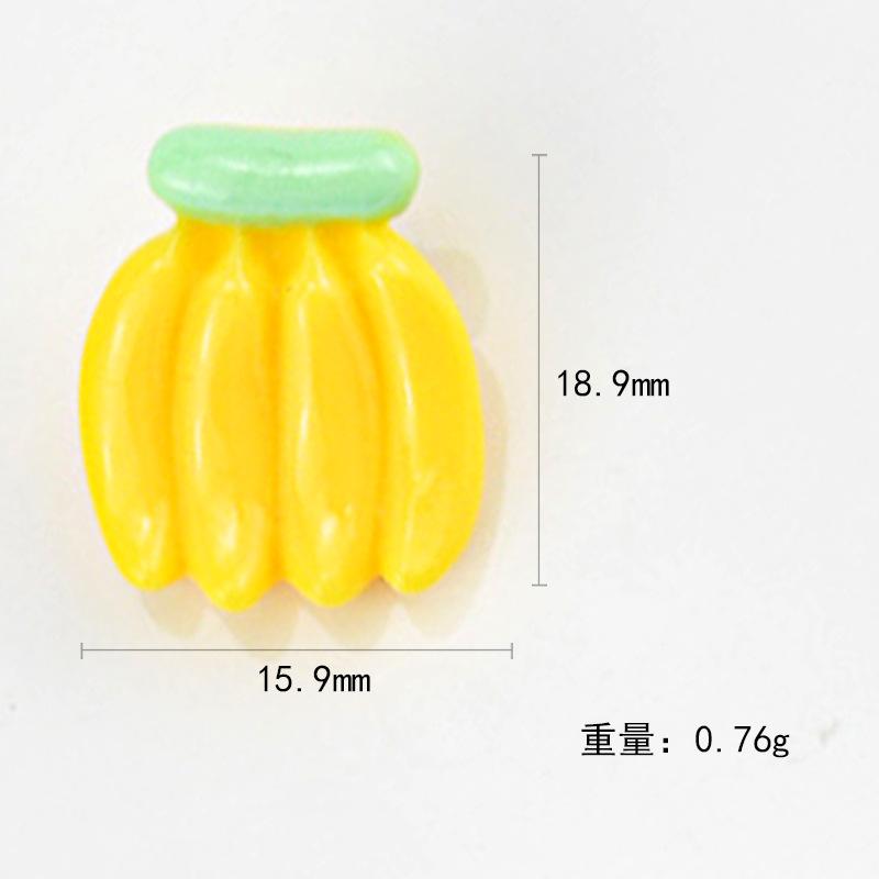 Charm chuối DIY trang trí vỏ điện thoại & kẹp tóc (FF-123)