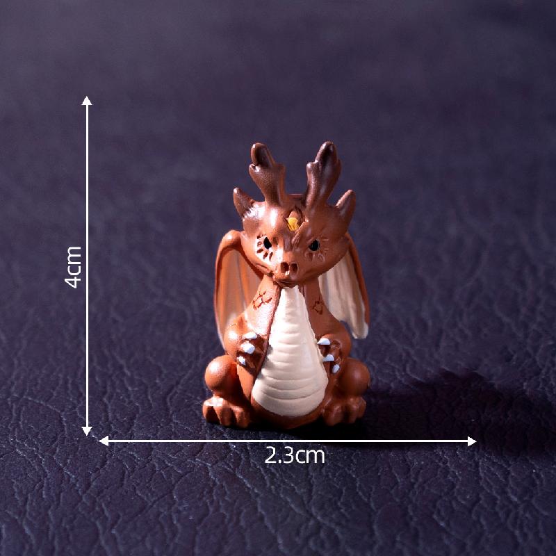 Tiểu cảnh rồng lửa phát sáng, búp bê DIY, phụ kiện resin tiểu cảnh mini đáng yêu (ZC-607)