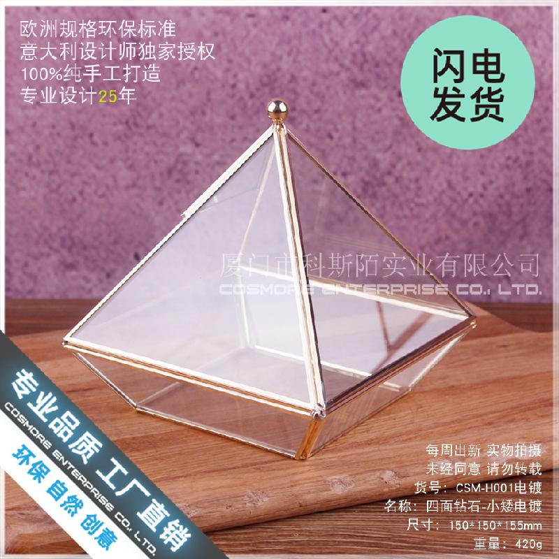 Chậu Đa Giác Nhà kính kim cương thấp, tiểu cảnh rêu (DG-192)