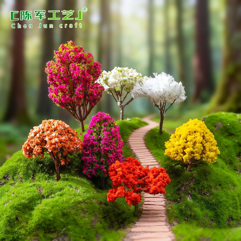 Phụ Kiện Tiểu Cảnh Tiểu cảnh hoa anh đào, nhà mini, phụ kiện trang trí cây (ZC-136)