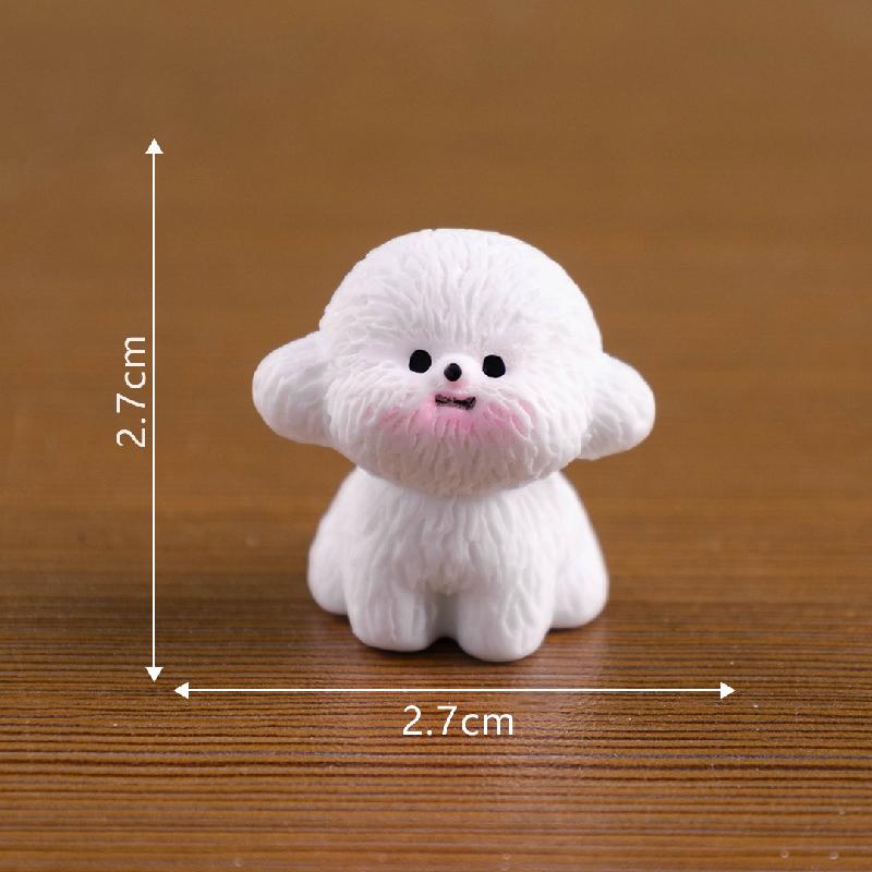 Chó Trắng Dễ Thương Mini Trang Trí (PK-59)