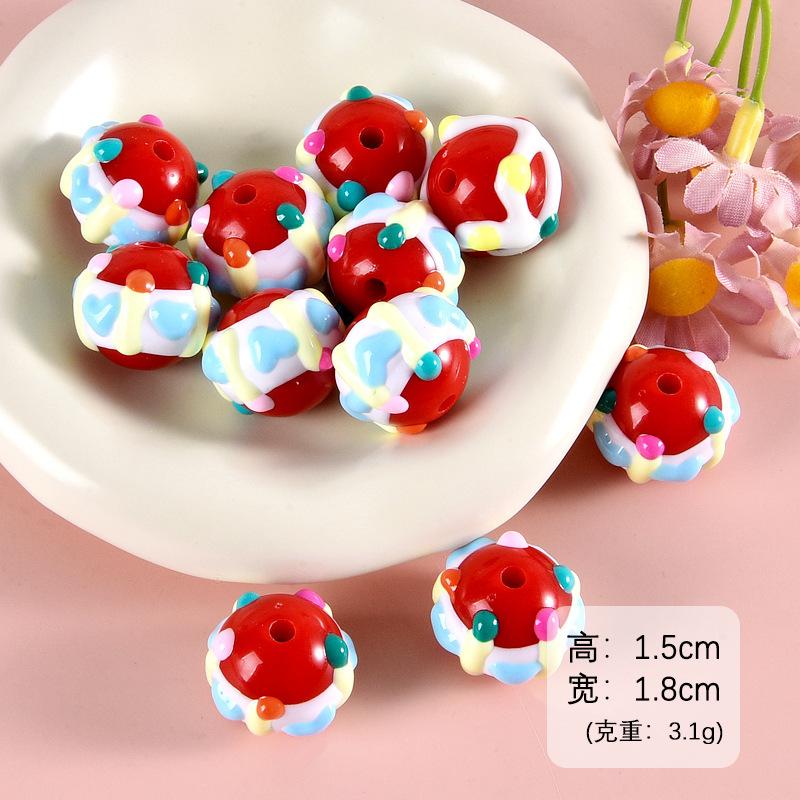 Hạt vẽ tay hoạt hình DIY, hạt xâu vòng (NX-693)