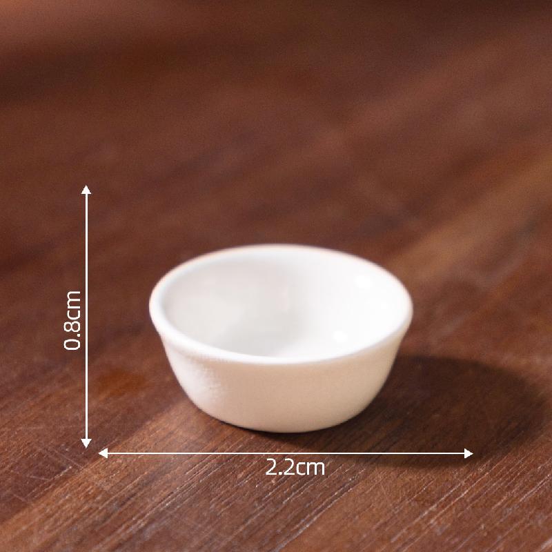 Tiểu cảnh đĩa giả đen trắng, đồ ăn DIY, phụ kiện bàn tiểu cảnh mini thu nhỏ (ZC-391)