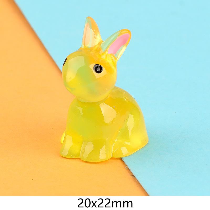Charm thỏ phát sáng DIY trang trí tiểu cảnh (FF-370)
