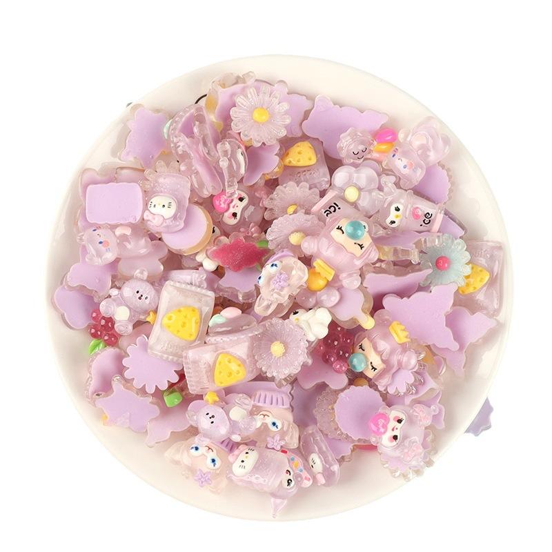 Charm trong suốt đa sắc DIY trang trí điện thoại (FF-11)