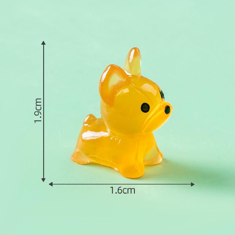 Tiểu cảnh cún phát sáng DIY, phụ kiện tiểu cảnh mini blind bag treo bàn cute (ZC-1136)