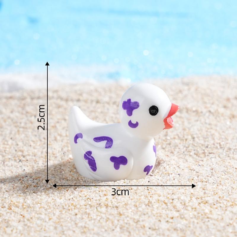 Tiểu cảnh vịt cờ sao DIY, phụ kiện tiểu cảnh mini resin garden treo bàn đáng yêu cute (ZC-1437)