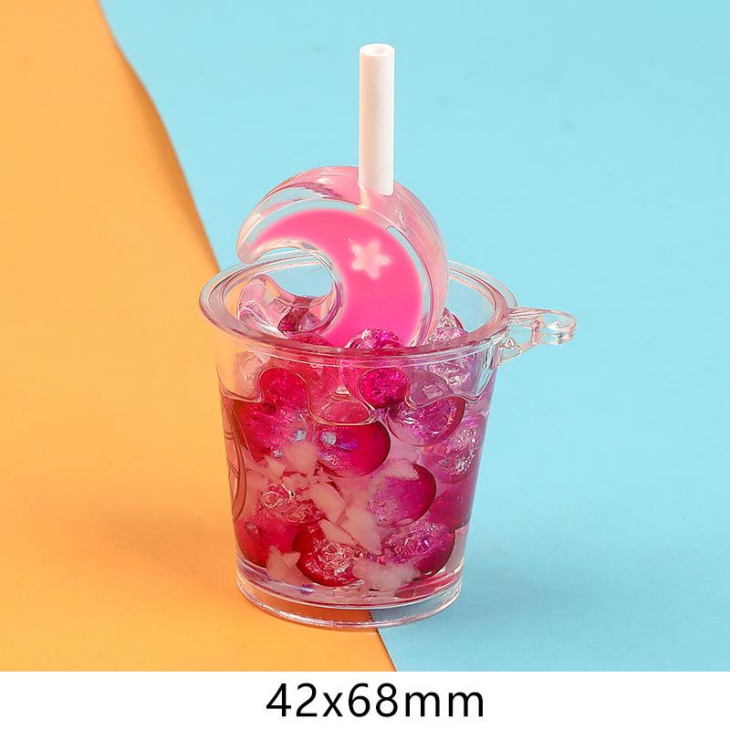 新款冰桶夜光月亮碎碎冰杯 diy钥匙扣挂件车载摆件小夜灯饰品配件