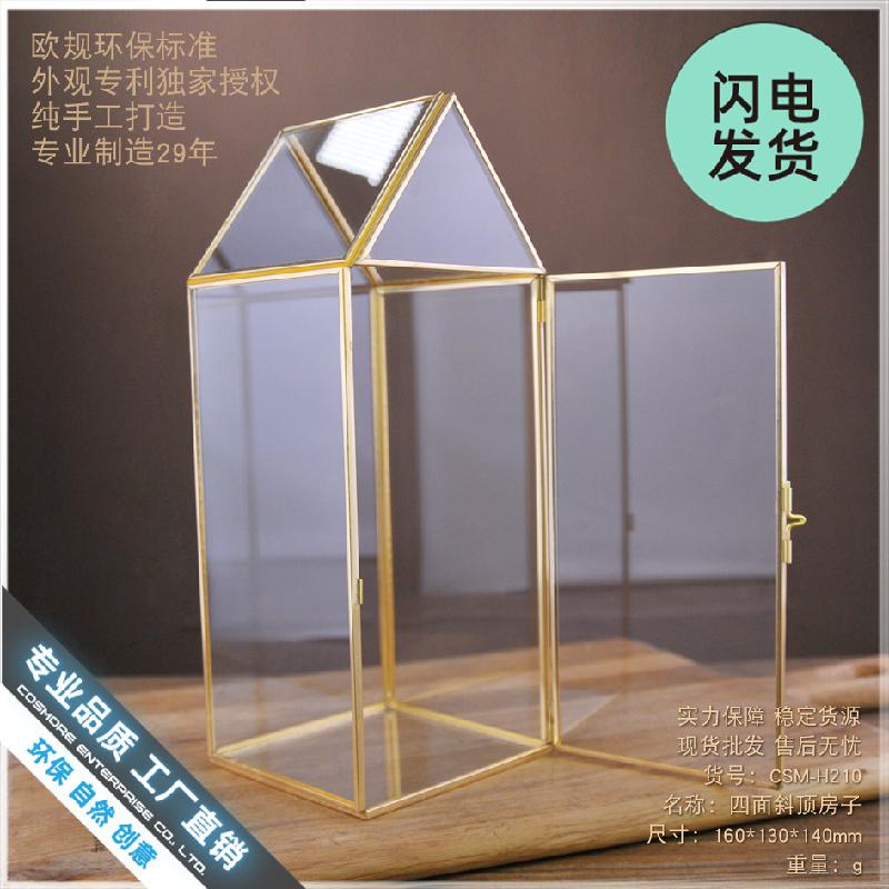 Chậu Đa Giác Chụp kính nhà nghiêng trang trí nội thất (DG-110)