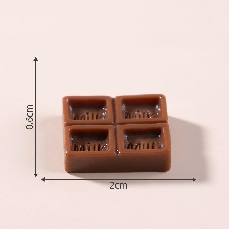 Tiểu cảnh chocolate giả ăn DIY, phụ kiện kẹp tóc, sticker bàn tiểu cảnh mini (ZC-818)