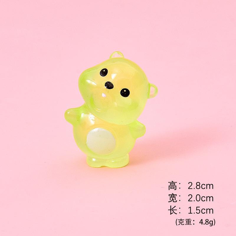 Hải ly phát sáng resin mini, tiểu cảnh, blind box, trang trí xe (NX-603)