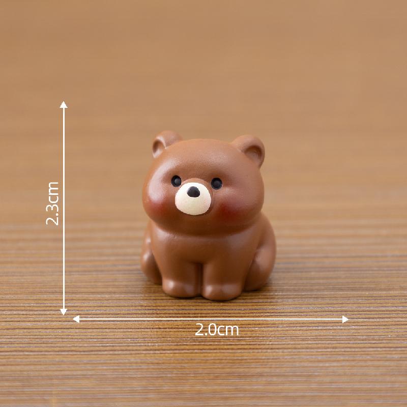 Tiểu cảnh gấu con đáng yêu DIY, phụ kiện tiểu cảnh mini xe bàn thu nhỏ đáng yêu (ZC-1093)