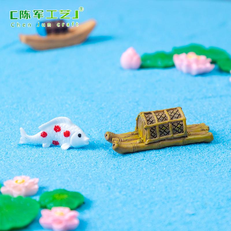 Phụ Kiện Tiểu Cảnh Tiểu cảnh cá vàng, trang trí bể cá, móc khóa nhựa mini (ZC-215)