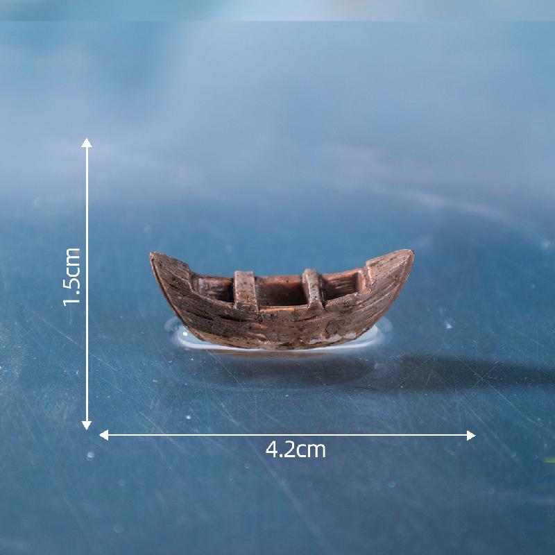 Tiểu cảnh thuyền, tàu nhỏ, thuyền cổ phong, DIY, phụ kiện bàn resin mini sáng tạo (ZC-122)