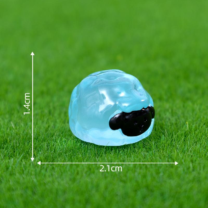 Tiểu cảnh cừu mặt đen phát sáng DIY, phụ kiện tiểu cảnh mini bàn treo garden đáng yêu (ZC-1385)