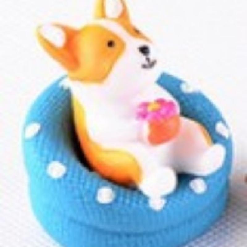 Chó phong cách Địa Trung Hải tiểu cảnh trang trí bánh (ZC-944)