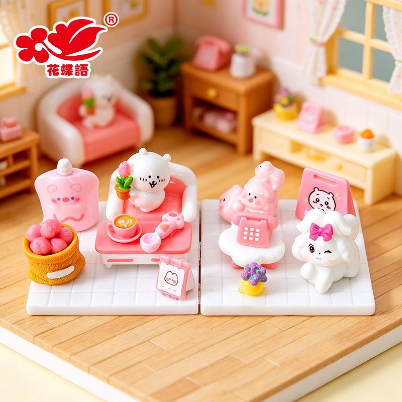 Phụ Kiện Nhỏ Xinh Bộ nội thất mini màu hồng (NX-182)