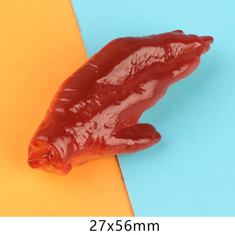 仿真食玩五花肉鸡爪树脂贴片 diy发夹 冰箱贴 钥匙扣吊坠装饰材料