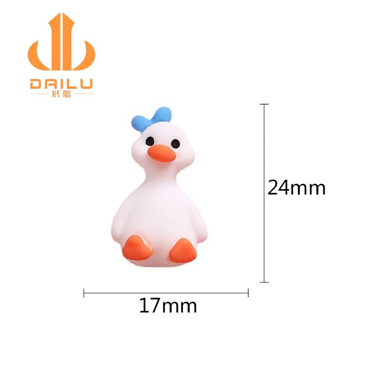 Charm vịt nghiêng đầu DIY trang trí vỏ điện thoại (FF-512)