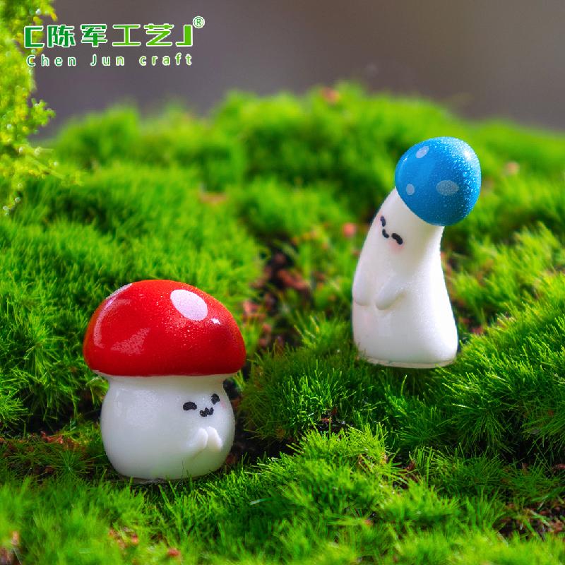 Phụ Kiện Tiểu Cảnh 微景观创意趣味歪头小蘑菇萌粒园艺造景 DIY装饰品配件迷你小摆件