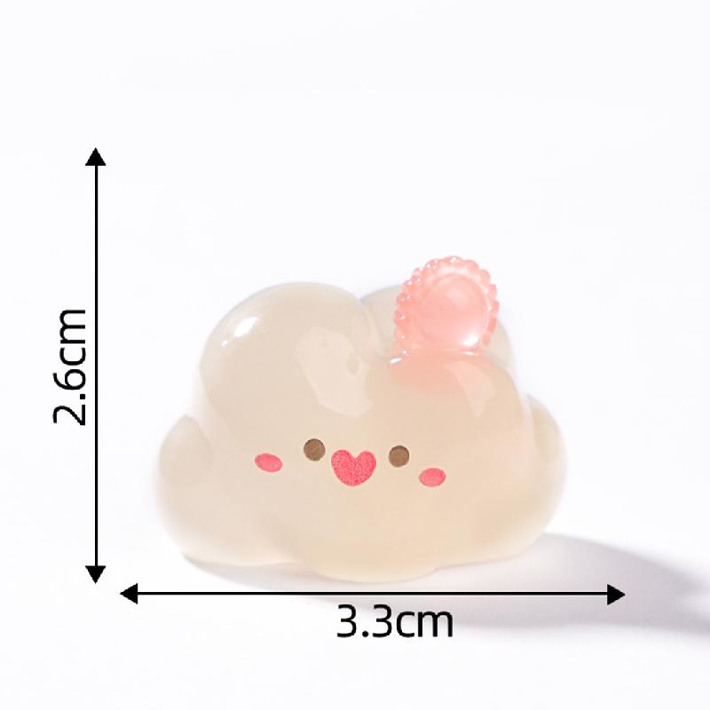 Tiểu cảnh đám mây phát sáng DIY, phụ kiện tiểu cảnh mini resin treo bàn garden đáng yêu (ZC-1349)