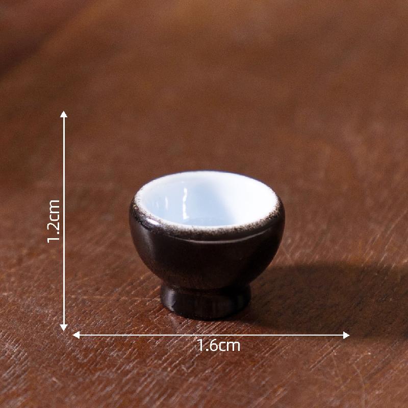 Tiểu cảnh đĩa giả đen trắng, đồ ăn DIY, phụ kiện bàn tiểu cảnh mini thu nhỏ (ZC-391)