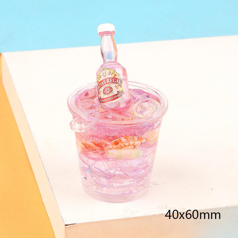 DIY新夜光双色冰桶饮料瓶酒瓶夏季饰品配件 手机壳美容钥匙扣材料