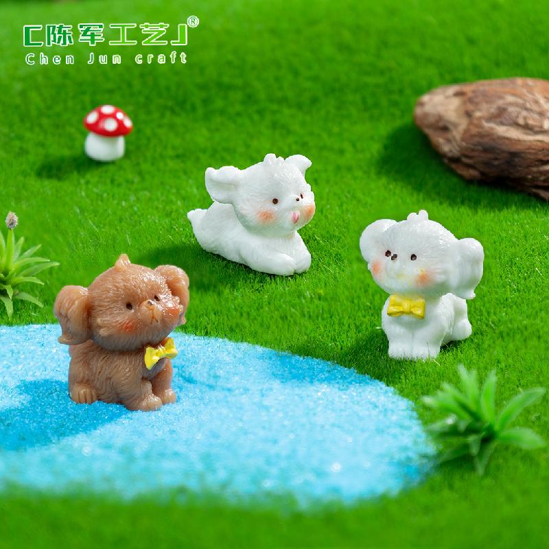 Phụ Kiện Tiểu Cảnh Chó Teddy Năng Động Mini (PK-258)