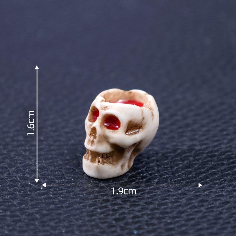 Cặp xương sọ Halloween, tiểu cảnh DIY, phụ kiện bàn mini đáng yêu (ZC-97)