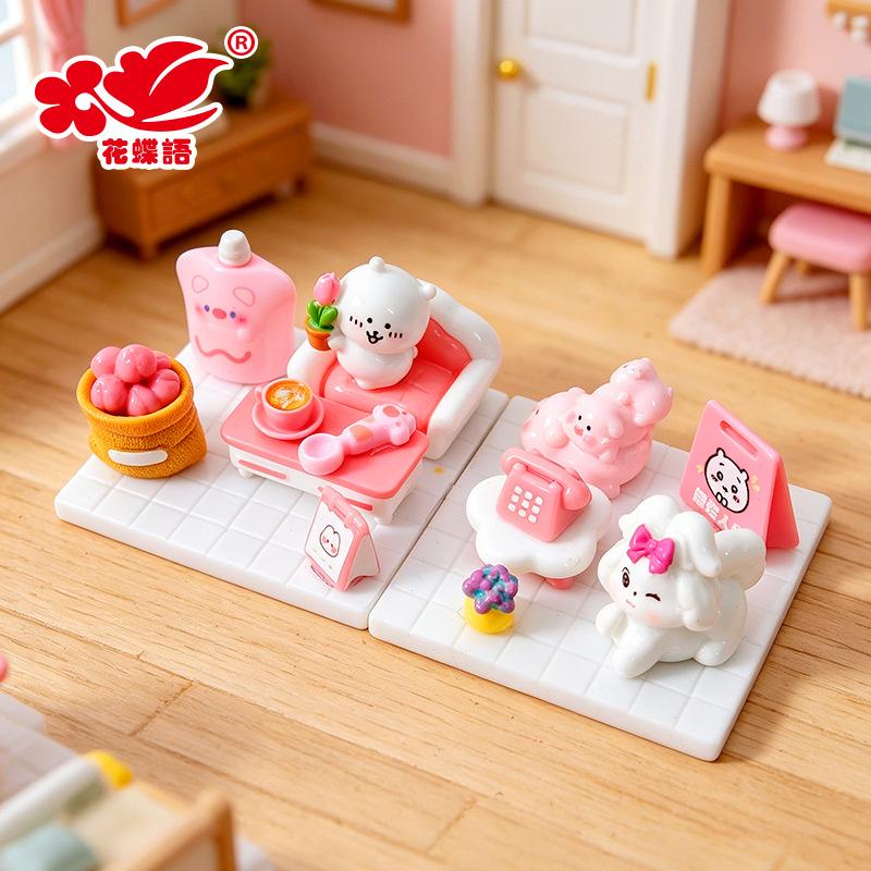 Phụ Kiện Nhỏ Xinh Bộ nội thất mini màu hồng (NX-182)