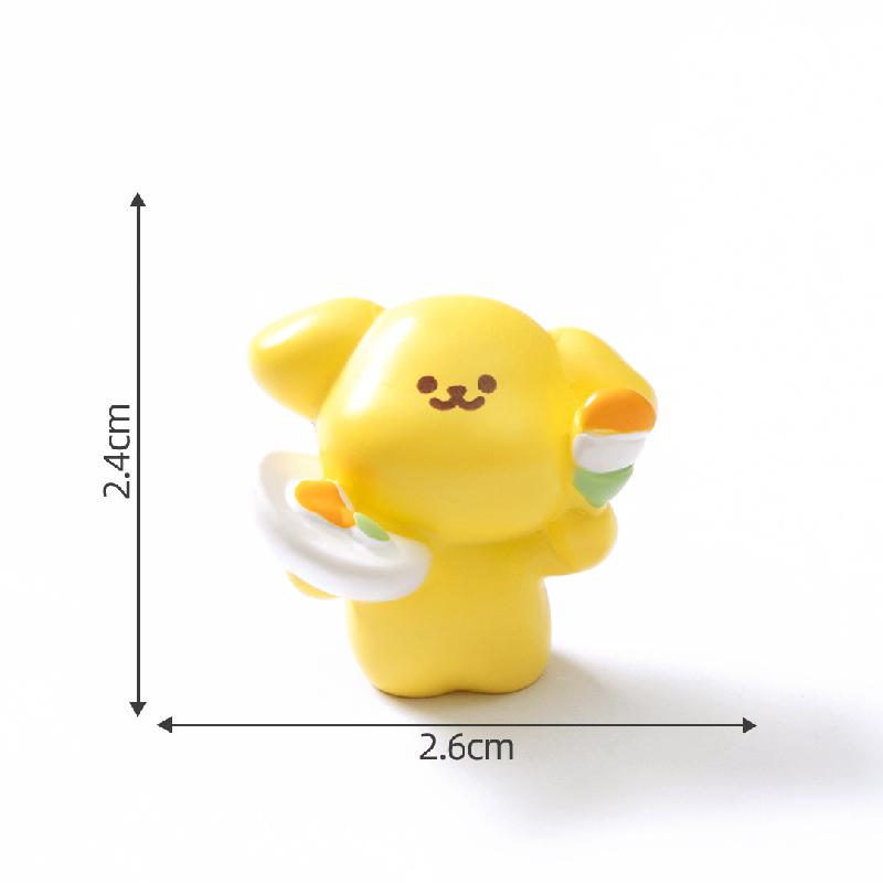 Tiểu cảnh dạo chơi mùa xuân, chó con DIY, phụ kiện treo bàn tiểu cảnh mini (ZC-746)