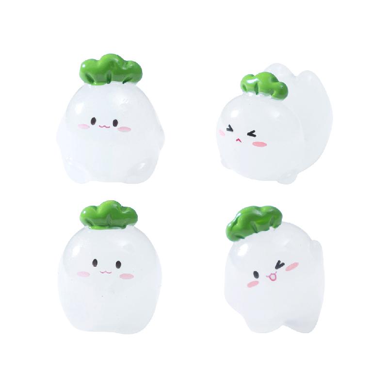 Tiểu cảnh cà rốt phát sáng DIY, phụ kiện tiểu cảnh mini resin cute, dễ thương (ZC-884)