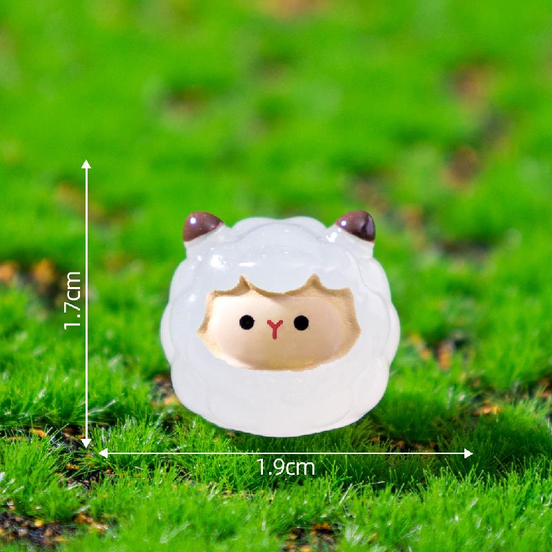 Tiểu cảnh thú tròn phát sáng DIY, phụ kiện tiểu cảnh mini treo bàn garden cute (ZC-1336)