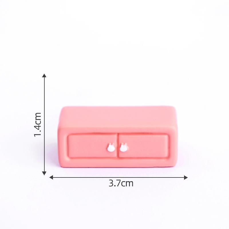 Tiểu cảnh phòng tắm hồng dễ thương, búp bê DIY, phụ kiện bàn tiểu cảnh mini (ZC-350)