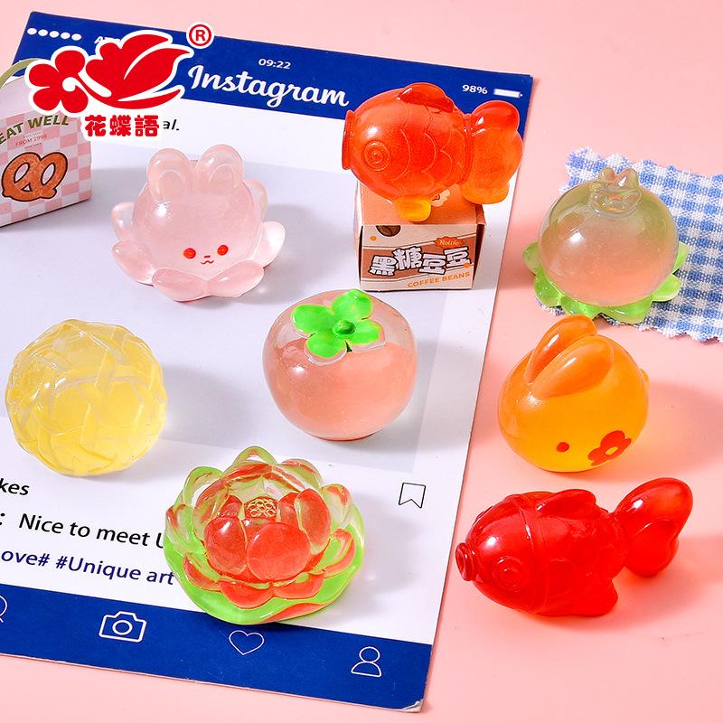 Phụ Kiện Nhỏ Xinh Thỏ đèn lồng Trung Thu phát sáng, resin DIY, nam châm tủ lạnh (NX-609)