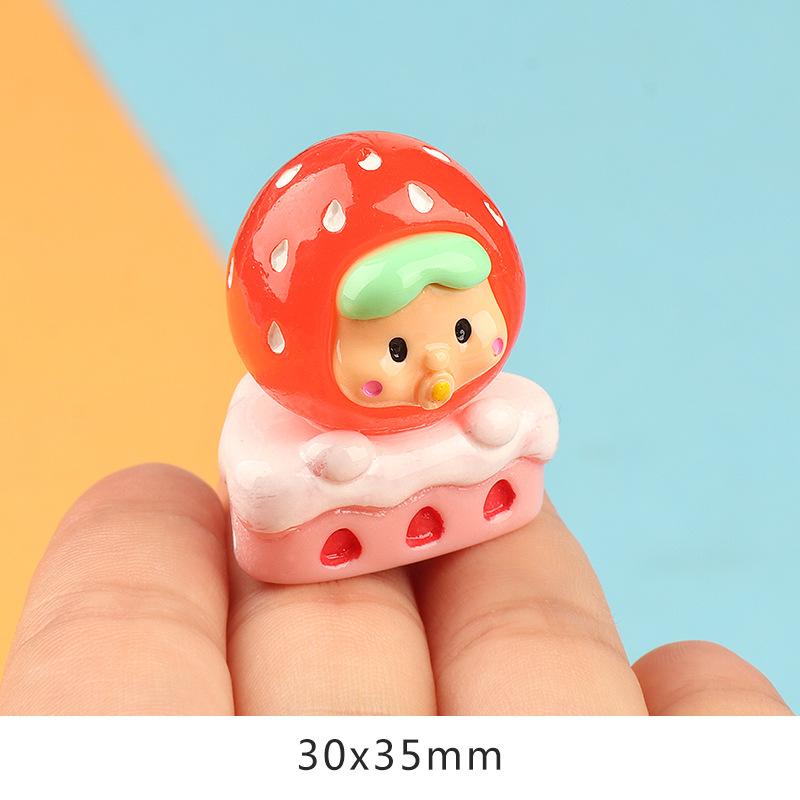 Charm bánh hoa quả phát sáng DIY trang trí (FF-445)