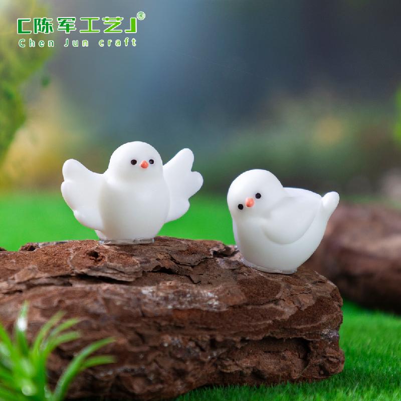 Phụ Kiện Tiểu Cảnh 微景观创意可爱动物小猫咪小黄鸭公仔 DIY装饰品挂配件迷你小摆件