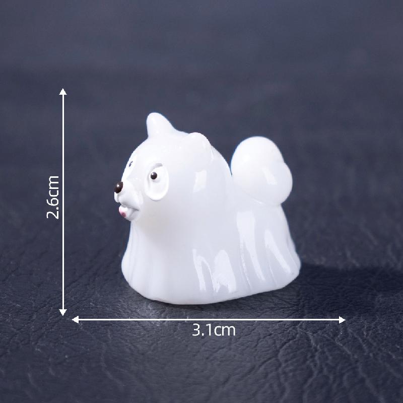 Tiểu cảnh ma nhỏ, chó phát sáng Halloween DIY, phụ kiện resin tiểu cảnh mini (ZC-749)