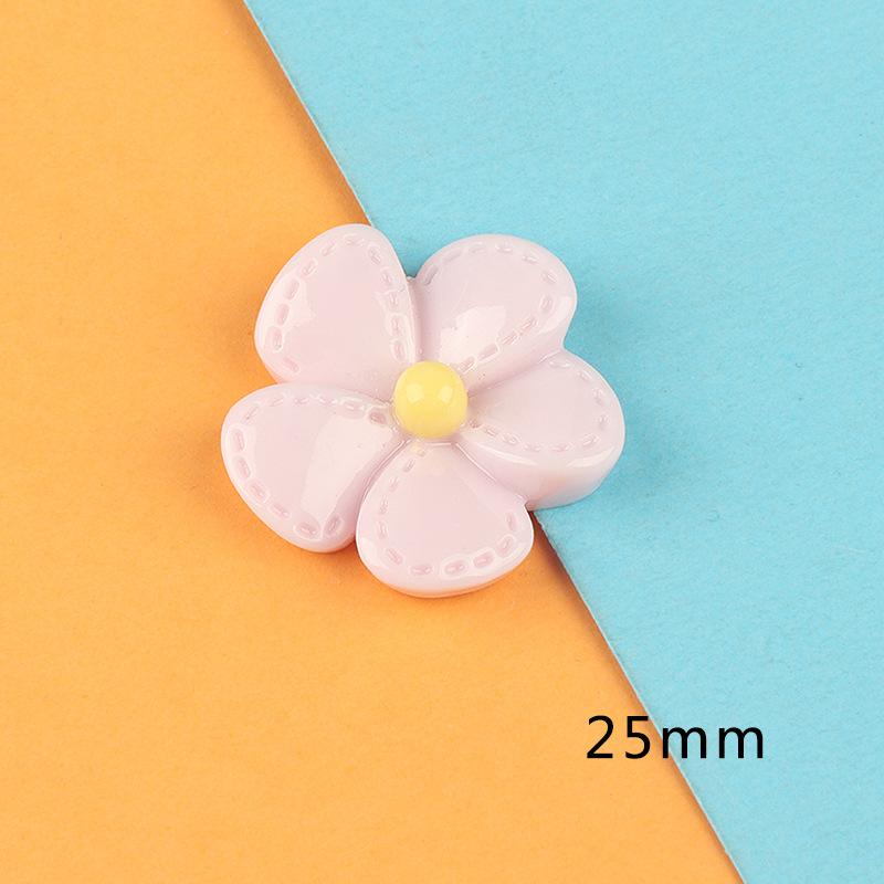 树脂饰品配件批发 diy发饰奶油胶手机壳手工服饰鞋扣材料亮面花朵