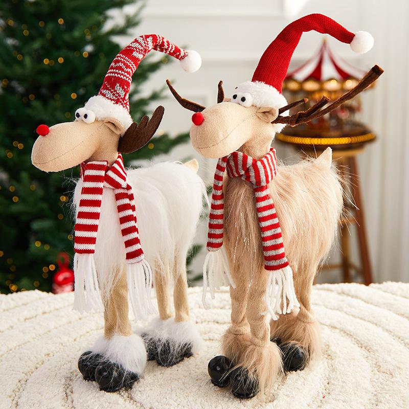 Trang Trí Noel Trang trí Noel: Đồ chơi nai, trưng bày cửa sổ dịp lễ