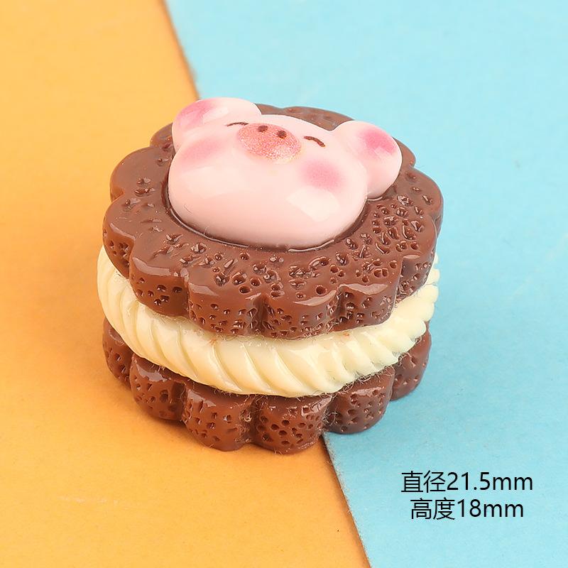 Charm bánh quy kẹp heo DIY trang trí vỏ điện thoại (FF-255)