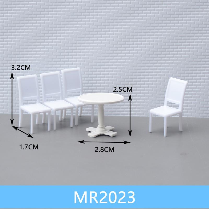 Phụ Kiện Mô Hình Bộ Bàn Ghế Nội Thất Mini Tỷ Lệ 1:30 (MH-148)