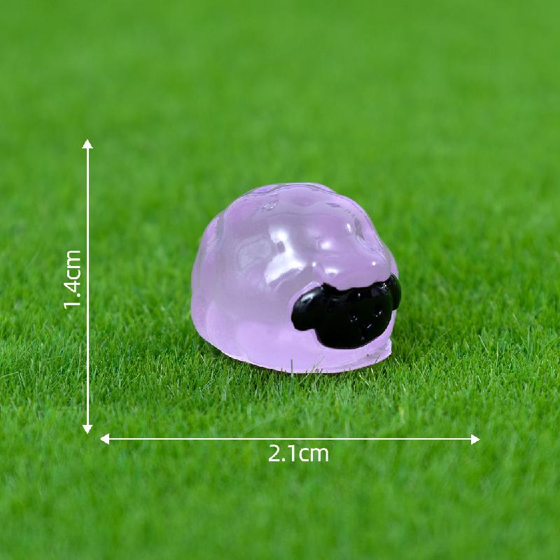 Tiểu cảnh cừu mặt đen phát sáng DIY, phụ kiện tiểu cảnh mini bàn treo garden đáng yêu (ZC-1385)