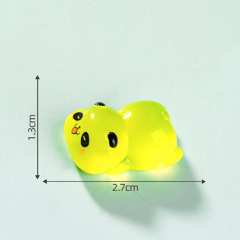 Tiểu cảnh panda nằm phát sáng DIY, phụ kiện tiểu cảnh mini resin blind bag treo bàn đáng yêu cute (ZC-1464)