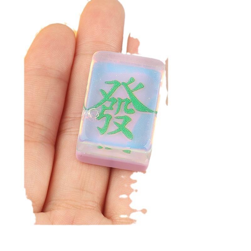 新款麻将 发财 八万diy树脂配件手机壳配件仿真创意玩具饰品配件