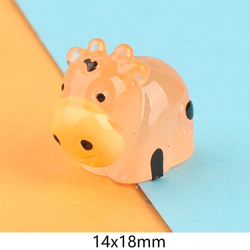 Charm bò sữa phát sáng DIY trang trí điện thoại (FF-482)